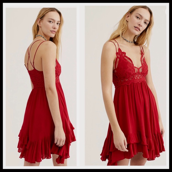 FREE PEOPLE BOHO SLIP CROCHET LACE SUN DRESS A3C - Picture 12 of 16